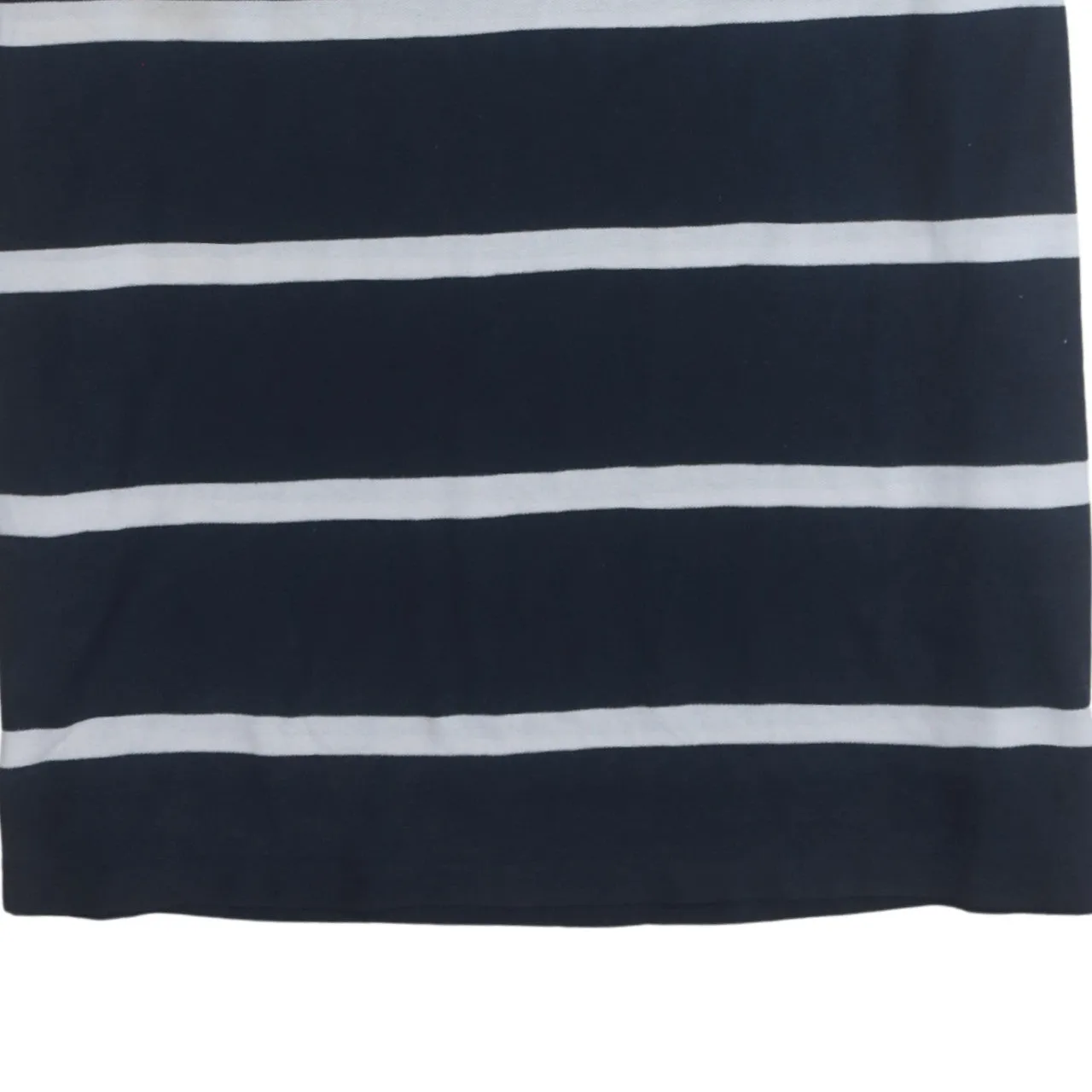 Tommy Hilfiger Navy Stripe Polo Shirt Women's XLarge Embroidered Flag Logo Short Sleeve Top sold by Vintage Club product image thumbnail 4