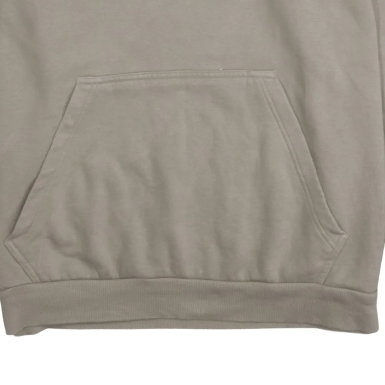 Adidas Beige Hoodie Women’s XLarge Printed Trefoil Logo Front Back Fleece Pullover Sweatshirt sold by Vintage Club product image thumbnail 4