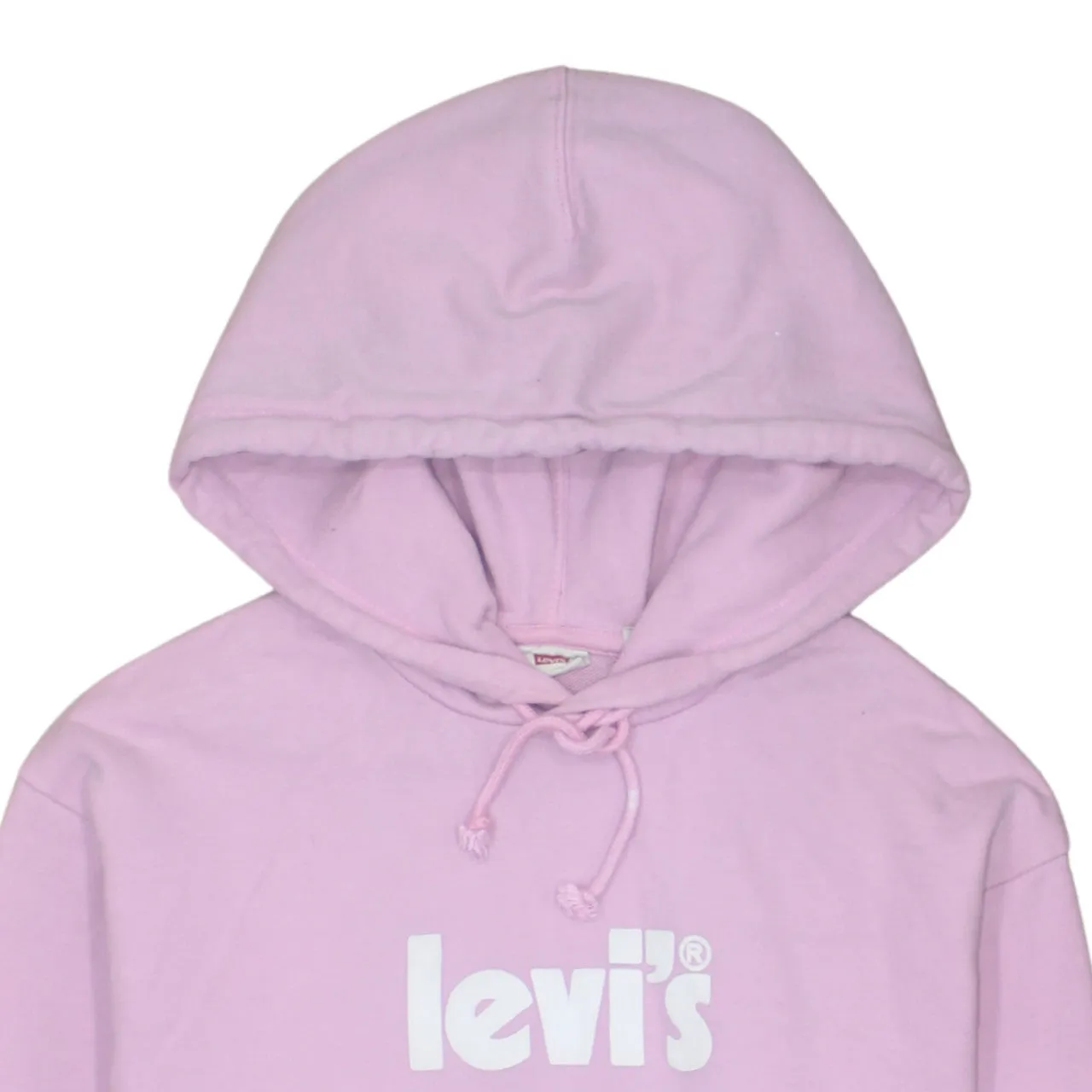 Levi's Light Pink Hoodie Men's XSmall Printed Logo Drawstring Hood Front Pocket Pullover Sweatshirt sold by Vintage Club product image thumbnail 3