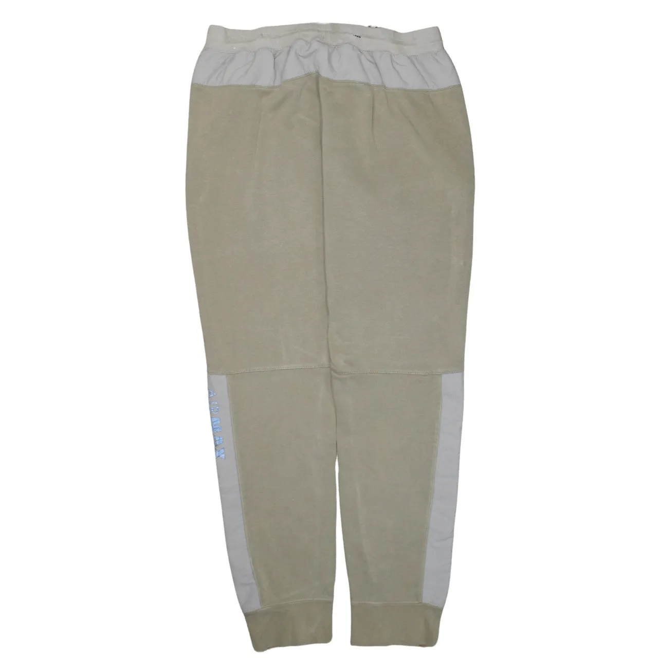 Nike Beige Cream Joggers Men’s Large Embroidered Logo Drawstring Waist Cuffed Sweatpants sold by Vintage Club product image thumbnail 2