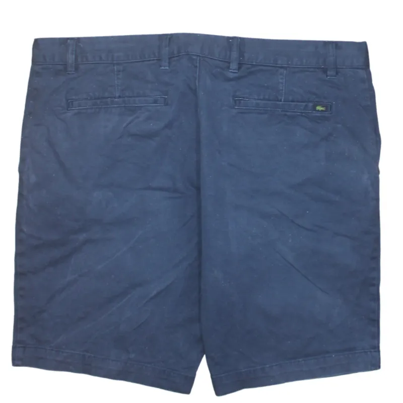 Lacoste Navy Blue Shorts Men’s 36 Chino Style Button Waist Pockets Casual Summer made by Lacoste