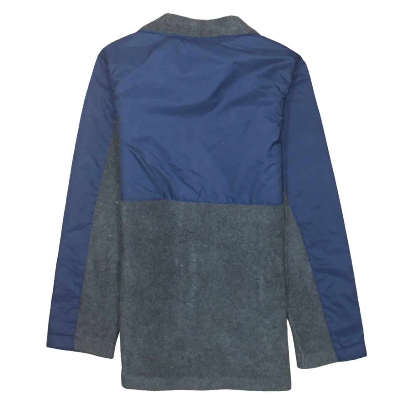 Columbia Navy Grey Fleece Jacket Women's Medium Full Zip Embroidered Logo Outdoor Coat sold by Vintage Club product image thumbnail 2