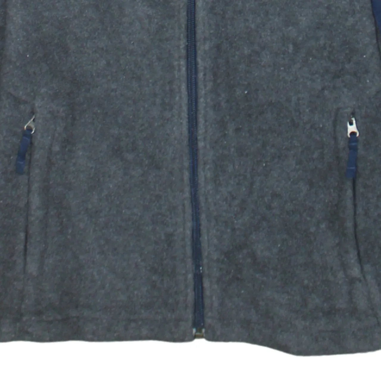 Columbia Navy Grey Fleece Jacket Women's Medium Full Zip Embroidered Logo Outdoor Coat sold by Vintage Club product image thumbnail 4