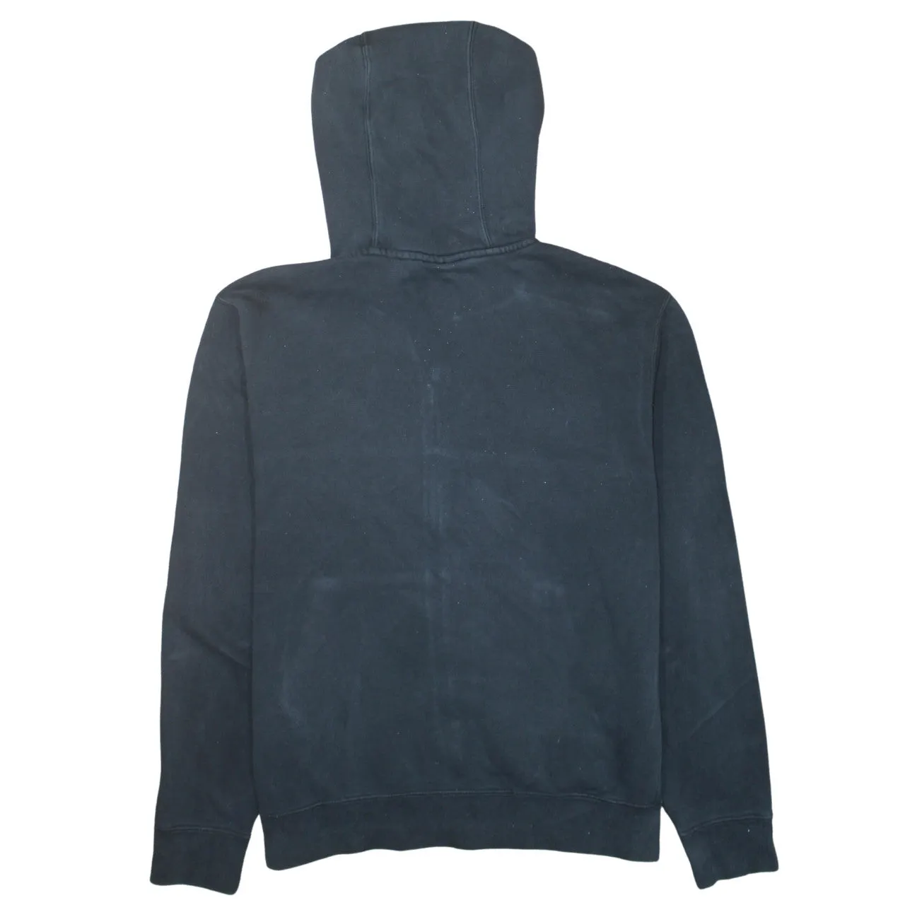 Nike Black Full Zip Hoodie Men's Medium Embroidered Swoosh Split Pocket Fleece Sweatshirt sold by Vintage Club product image thumbnail 2