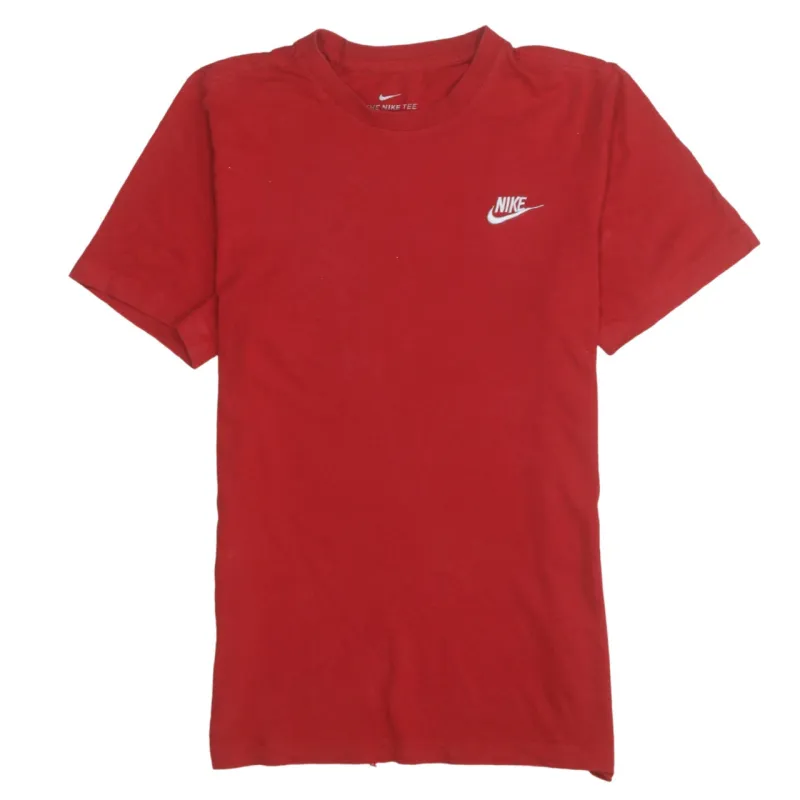 Nike Burgundy Red T Shirt Men's XSmall Printed Swoosh Logo Casual Tee Top sold by Vintage Club