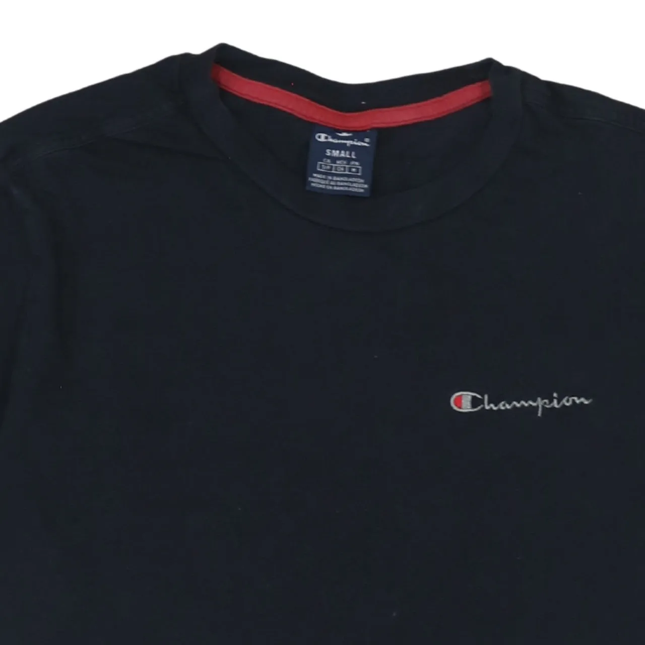 Champion Black T Shirt Men's Small Embroidered Chest Logo Sleeve C Logo Casual Top Tee sold by Vintage Club product image thumbnail 3