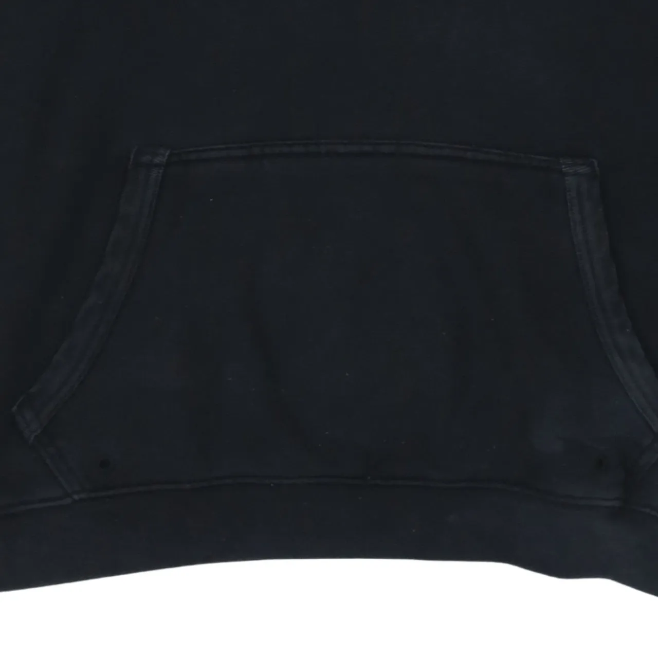 Adidas Black Hoodie Men's Small Minimal Logo Drawstring Hood Front Pouch Pullover Sweatshirt sold by Vintage Club product image thumbnail 4