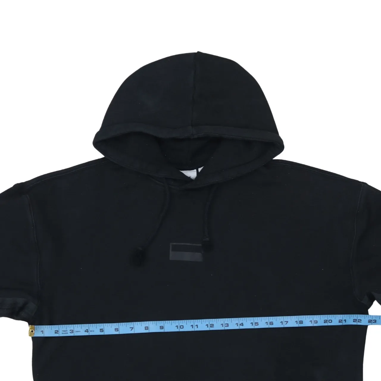 Adidas Black Hoodie Men's Small Minimal Logo Drawstring Hood Front Pouch Pullover Sweatshirt sold by Vintage Club product image thumbnail 5