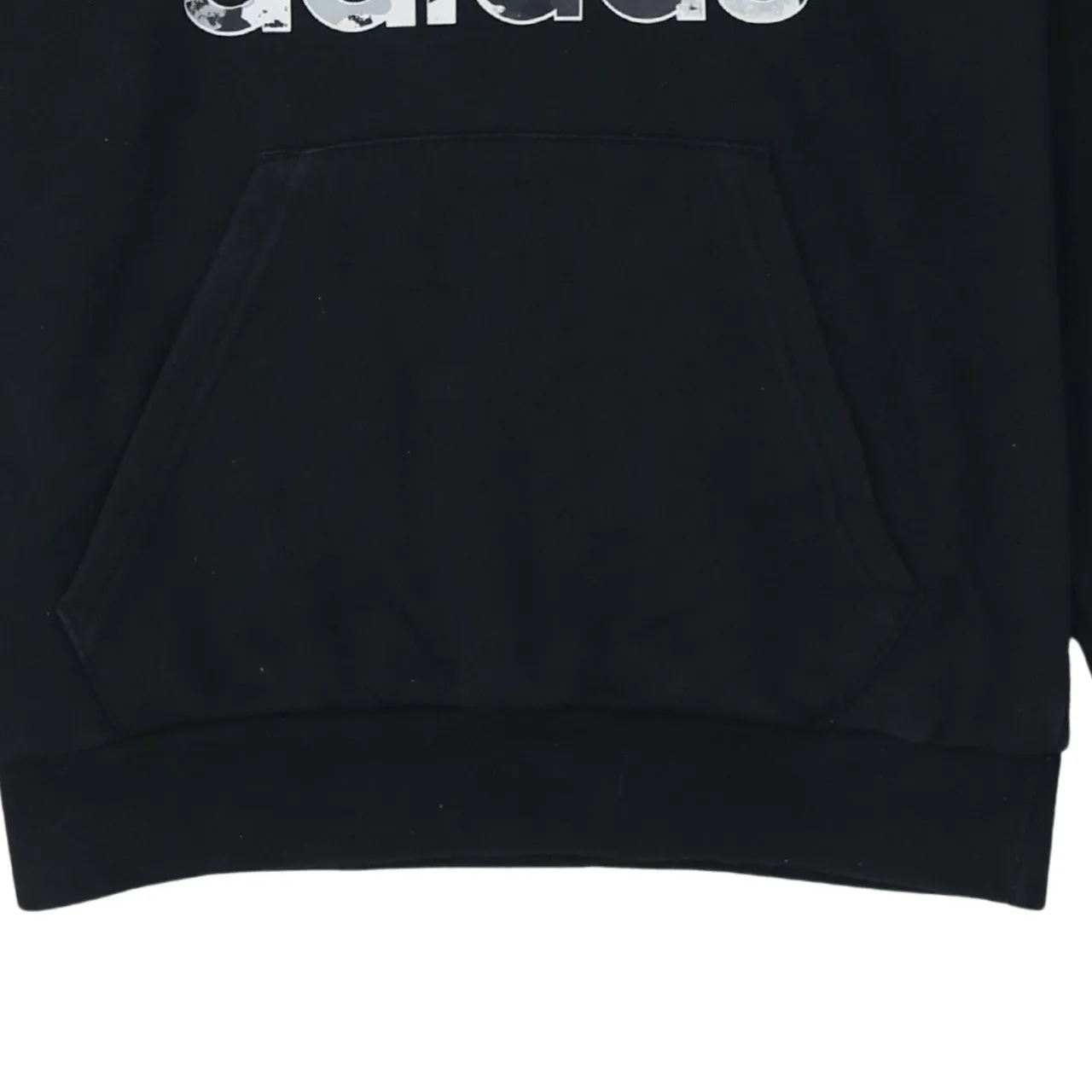 Adidas Black Hoodie Men's Small Camo Trefoil Printed Logo Front Pocket Sweatshirt sold by Vintage Club product image thumbnail 4