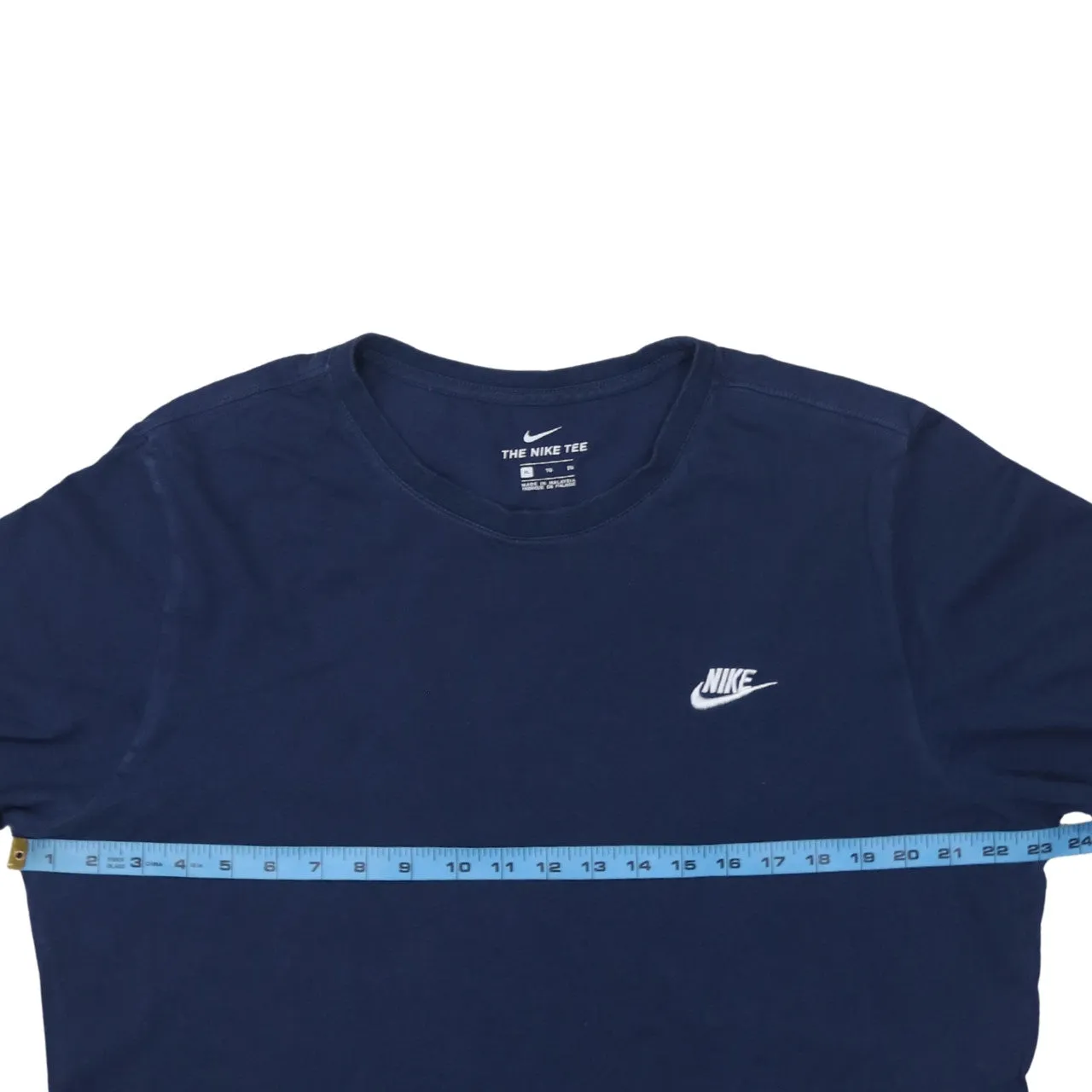 Nike Navy Blue T Shirt Women’s XLarge Small Chest Swoosh Printed Logo Tee Top sold by Vintage Club product image thumbnail 5
