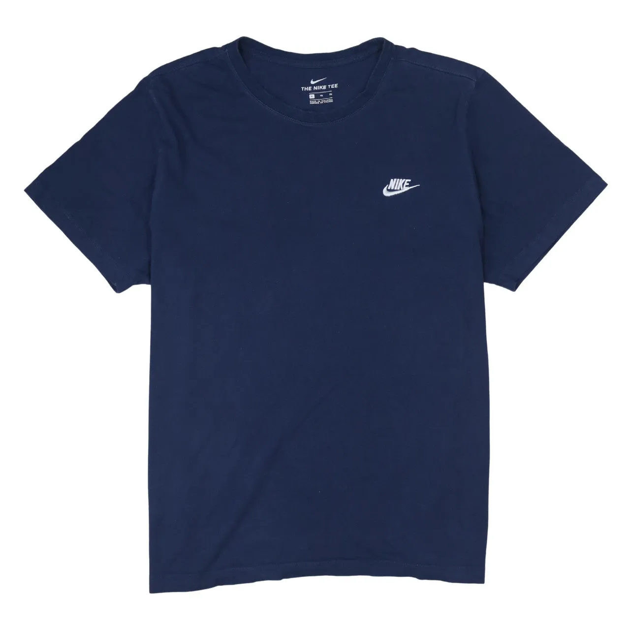 Nike Navy Blue T Shirt Women’s XLarge Small Chest Swoosh Printed Logo Tee Top sold by Vintage Club