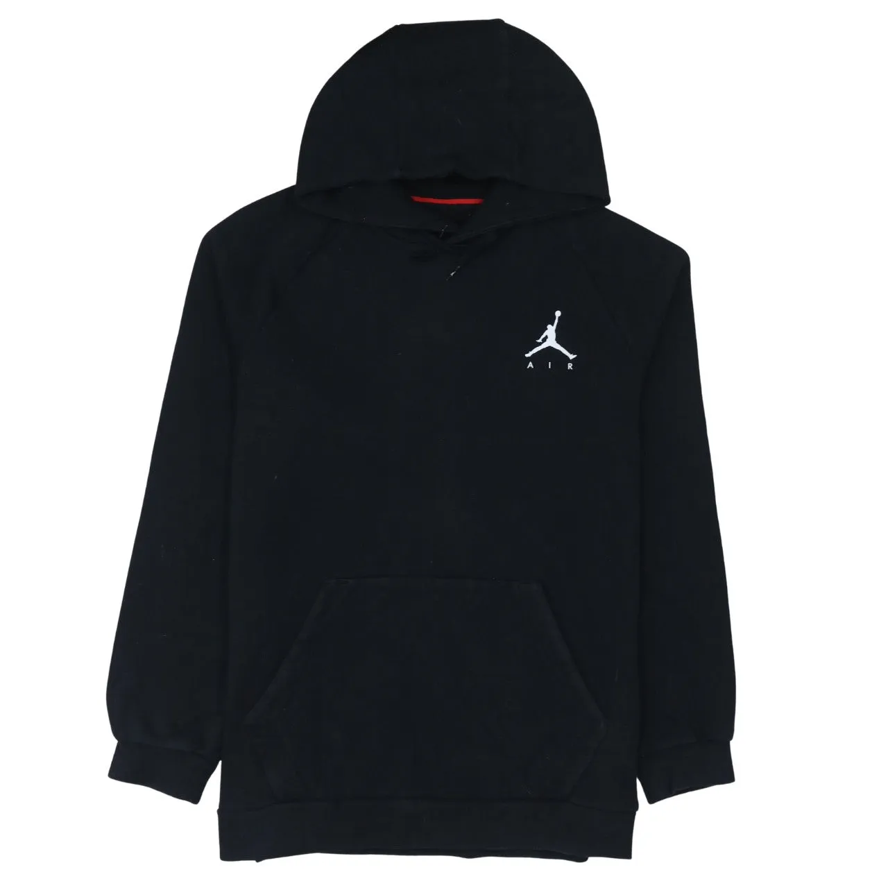 Jordan Black Hoodie Men's Medium Embroidered Jumpman Logo Front Pocket Pullover Sweatshirt sold by Vintage Club