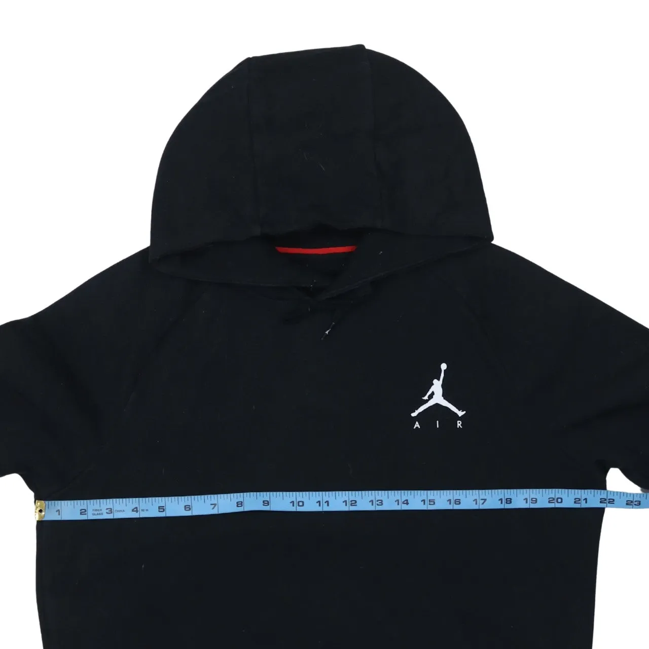 Jordan Black Hoodie Men's Medium Embroidered Jumpman Logo Front Pocket Pullover Sweatshirt sold by Vintage Club product image thumbnail 5