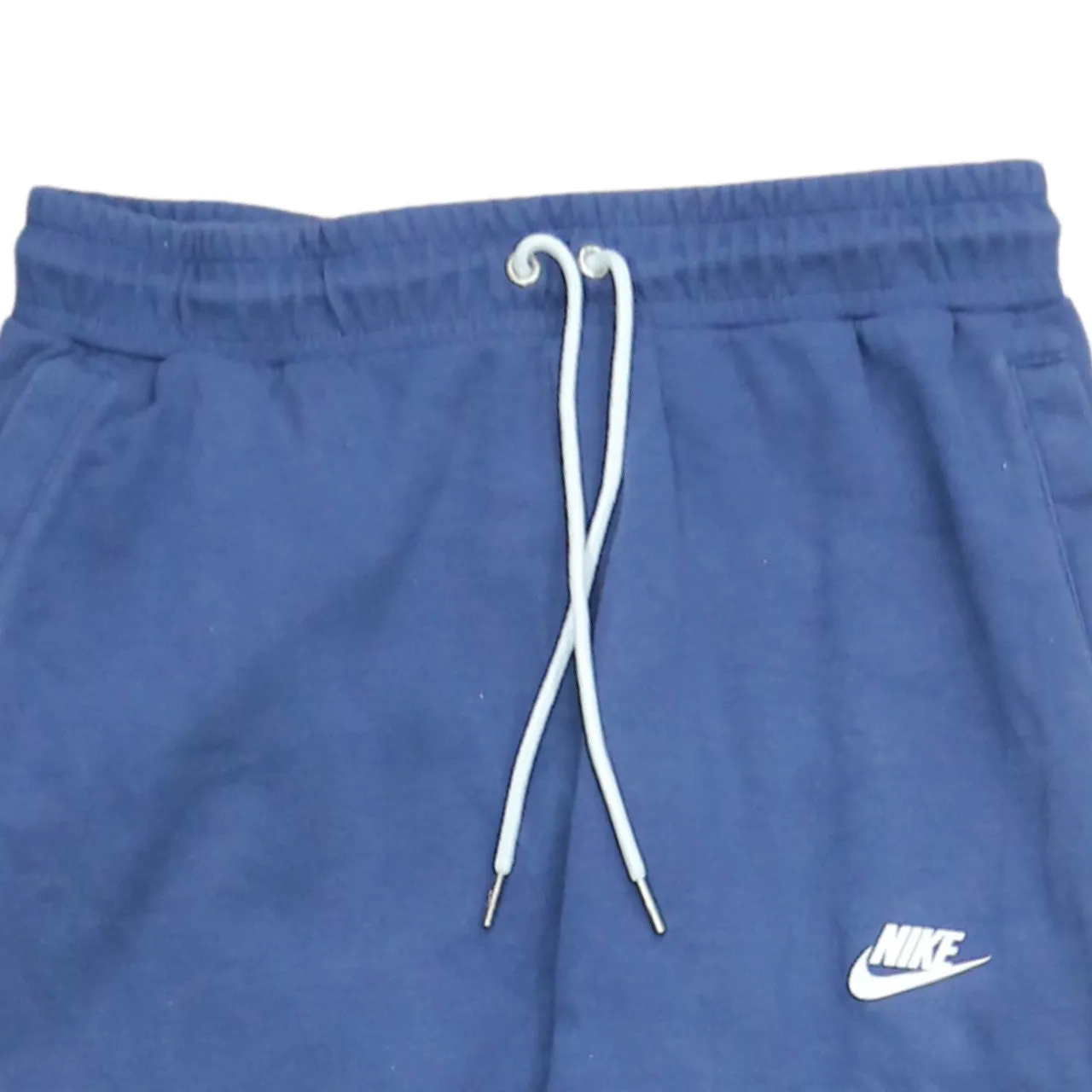 Nike Blue Joggers Sweatpants Men's Small Embroidered Swoosh Cuffed Hem Drawstring Waist sold by Vintage Club product image thumbnail 3