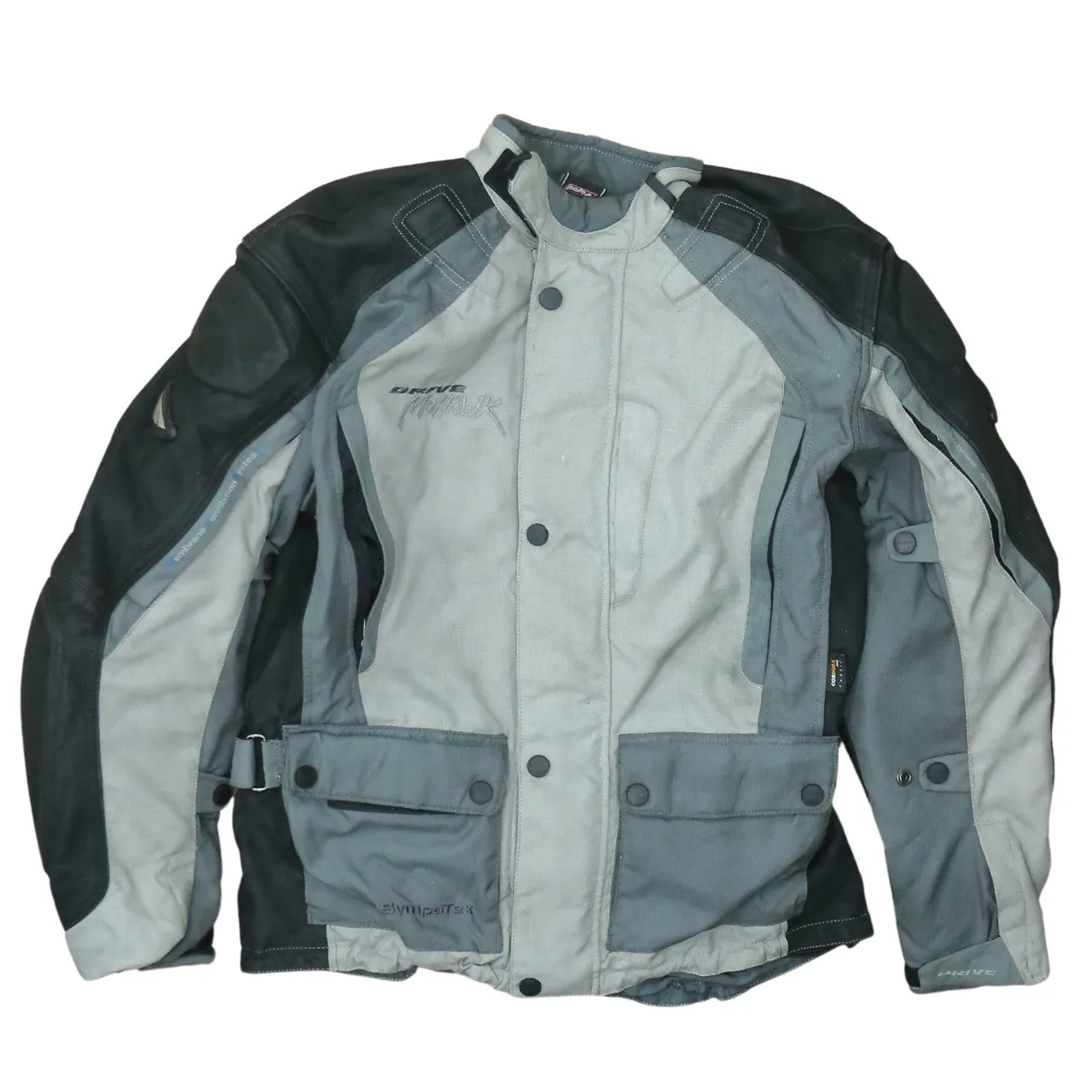 Polo Grey Motorbike Jacket Men's Large Drive Mohawk Padded Sympatex Pockets Outerwear sold by Vintage Club