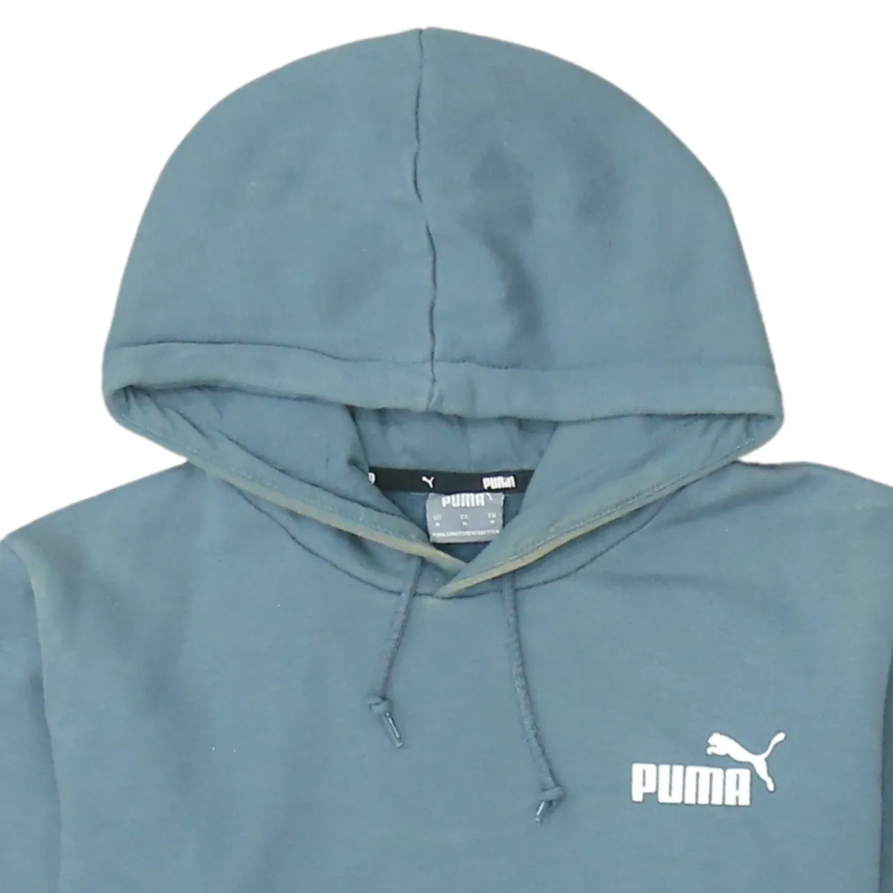 Puma Blue Hoodie Men's Medium Printed Chest Logo Front Pocket Pullover Sweatshirt sold by Vintage Club product image thumbnail 3
