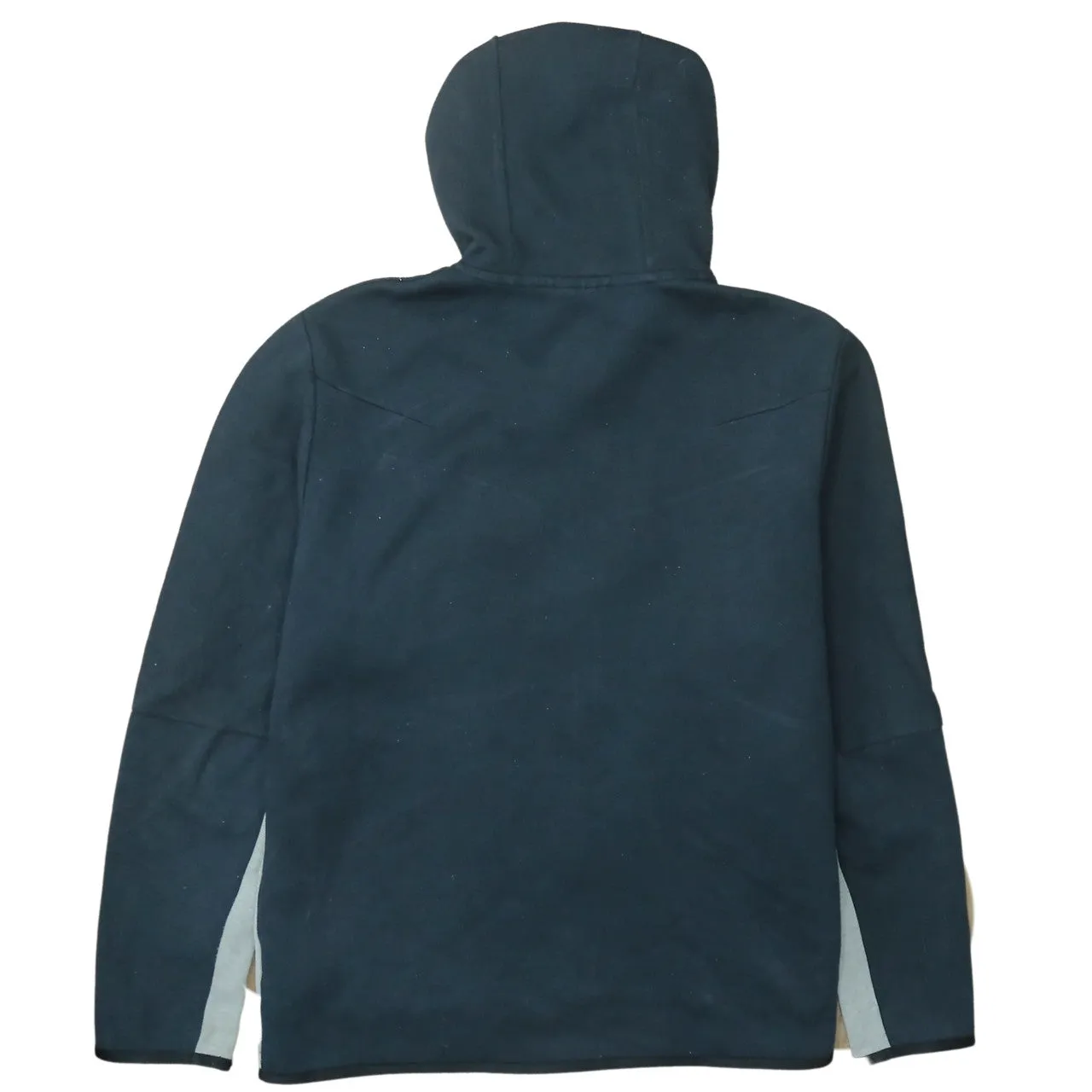 Nike Navy Grey Full Zip Hoodie Women’s XLarge Embroidered Swoosh Arm Zip Pocket Sweatshirt sold by Vintage Club product image thumbnail 2