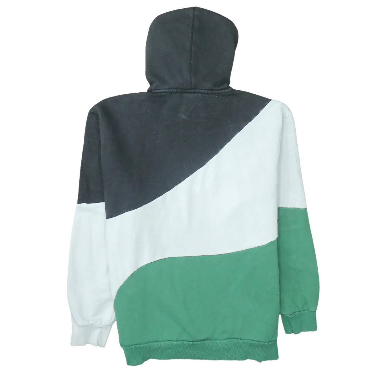 Puma Black Green Hoodie Men's Large Colour Block Printed Logo Pullover Sweatshirt sold by Vintage Club product image thumbnail 2