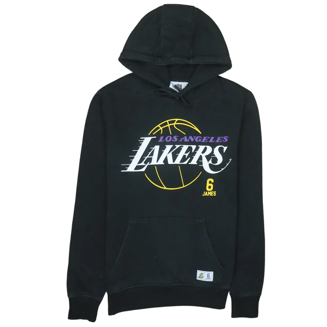 Primark Black Lakers Hoodie Women’s Medium Printed LeBron James 6 Fleece Pullover Sweatshirt sold by Vintage Club