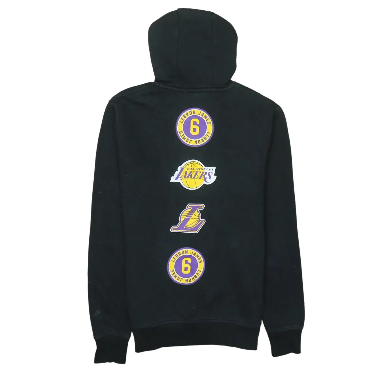 Primark Black Lakers Hoodie Women’s Medium Printed LeBron James 6 Fleece Pullover Sweatshirt sold by Vintage Club product image thumbnail 2