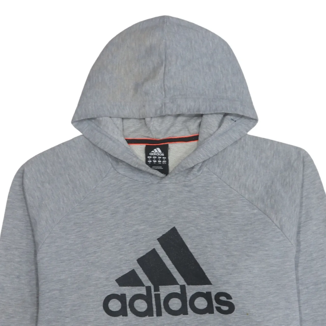 Adidas Grey Hoodie Women’s XLarge Printed Logo Front Pouch Fleece Pullover Sweatshirt sold by Vintage Club product image thumbnail 3