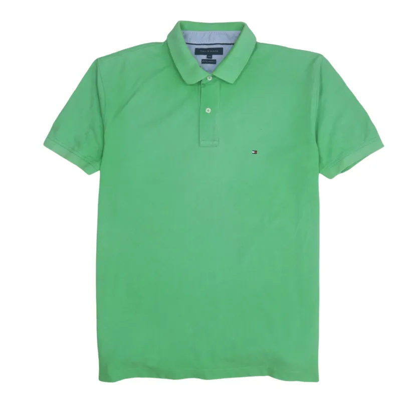 Tommy Hilfiger Green Polo Shirt Women's XXLarge Small Flag Logo Short Sleeve Casual Top sold by Vintage Club