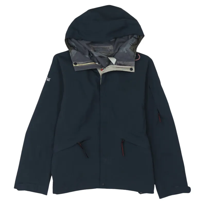 Berghaus Dark Navy Hooded Jacket Women’s Small Zip Pockets Waterproof Outerwear sold by Vintage Club