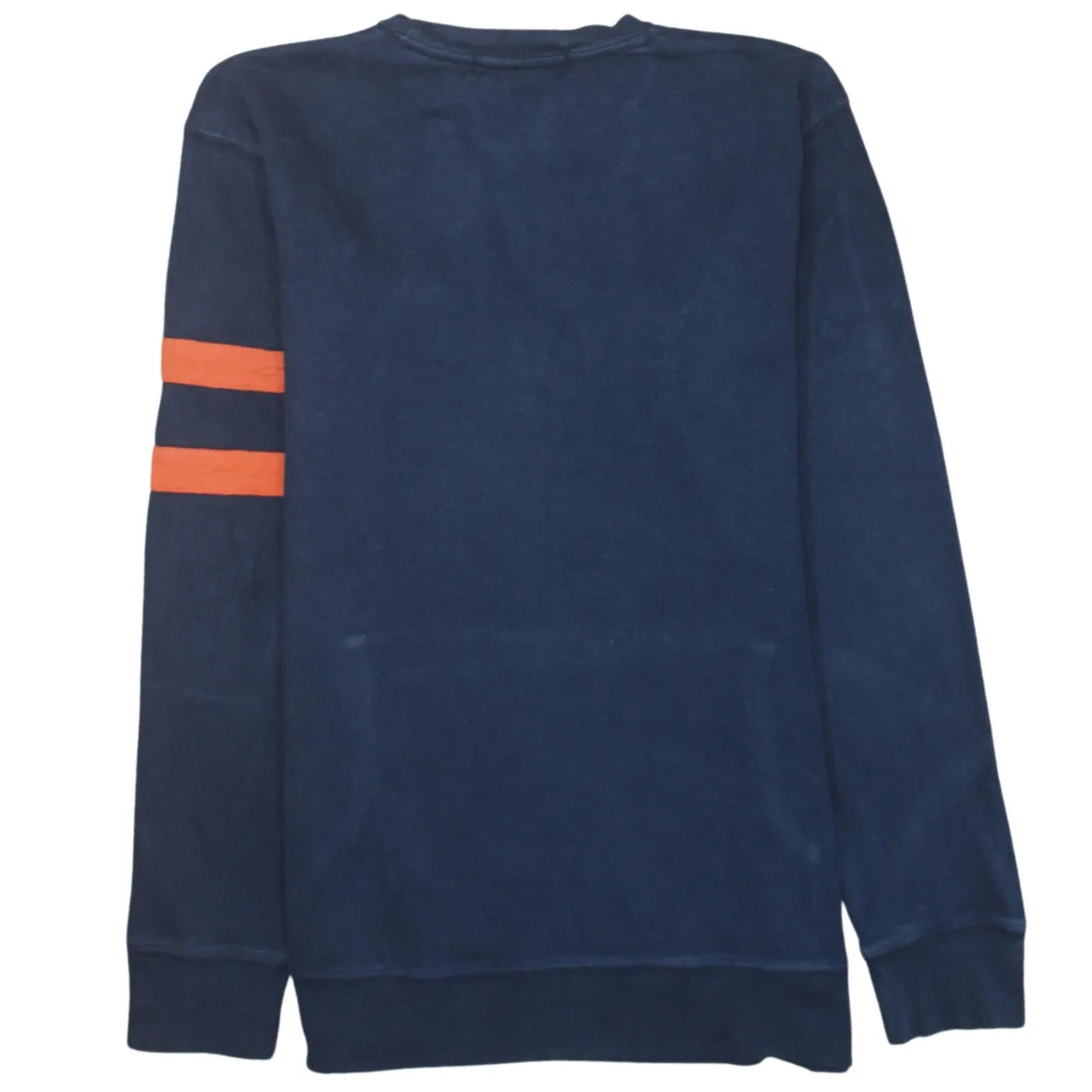 Polo Ralph Lauren Navy Blue Sweatshirt Women's Medium Embroidered Polo Logo Sleeve Stripes Pullover sold by Vintage Club product image thumbnail 2