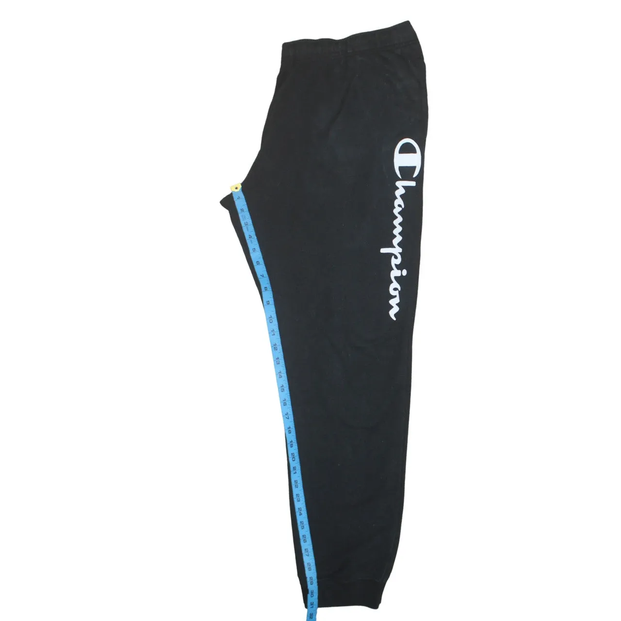 Champion Black Joggers Men’s 4XL Printed Leg Logo Elastic Waist Cuffed Sweatpants sold by Vintage Club product image thumbnail 5