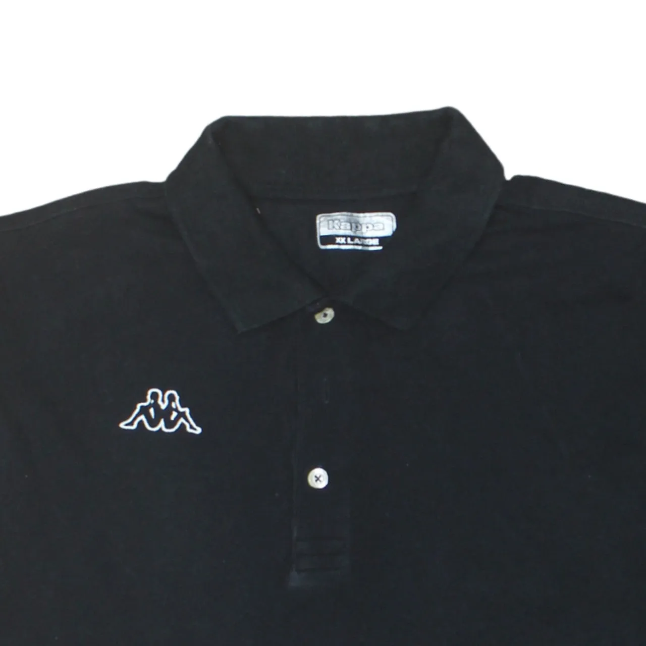 Kappa Black Polo Shirt Women’s XXLarge Embroidered Omini Logo Short Sleeve Casual Top sold by Vintage Club product image thumbnail 3