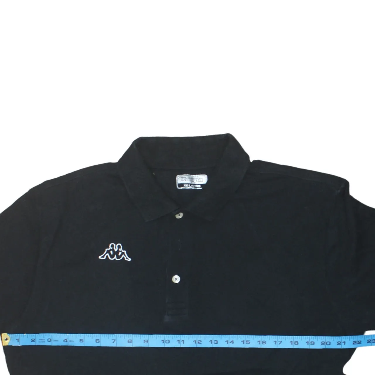 Kappa Black Polo Shirt Women’s XXLarge Embroidered Omini Logo Short Sleeve Casual Top sold by Vintage Club product image thumbnail 5