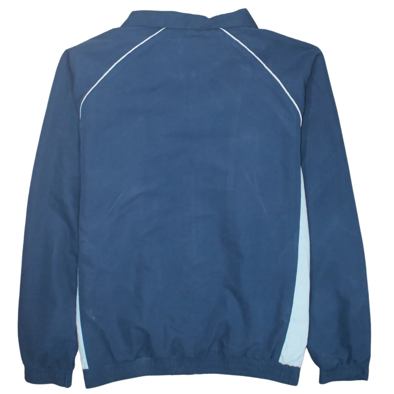 Umbro Navy Blue Windbreaker Jacket Women's Large Embroidered Logo Full Zip Track Top sold by Vintage Club product image thumbnail 2