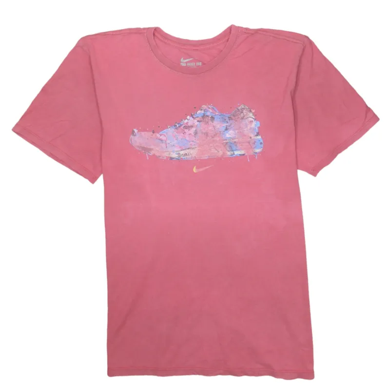 Nike Pink Graphic T Shirt Women’s XLarge Printed Sneaker Front Logo Casual Tee Top sold by Vintage Club