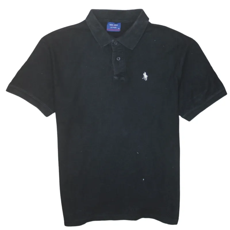 Polo Ralph Lauren Black Polo Shirt Women’s XXLarge Embroidered Pony Logo Short Sleeve Top sold by Vintage Club