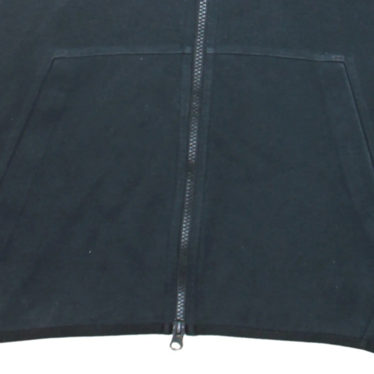 Nike Black Full Zip Hoodie Women’s Large Printed Swoosh Chevron Panel Pockets Sweatshirt sold by Vintage Club product image thumbnail 4