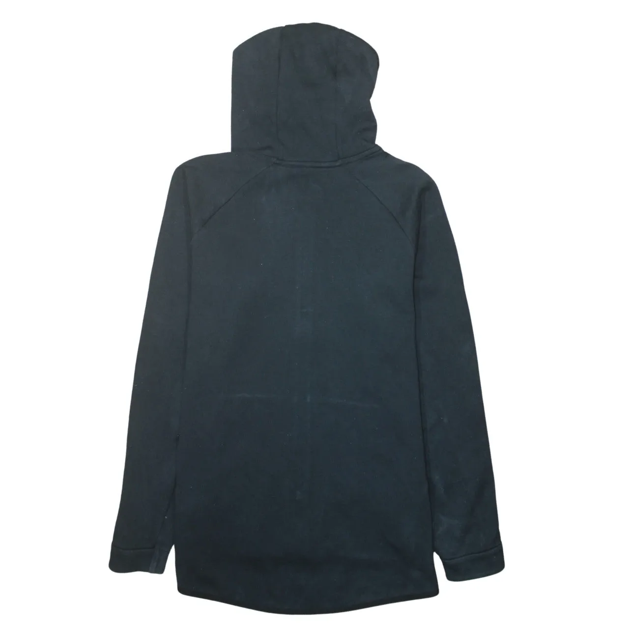 Nike Black Full Zip Hoodie Women’s Large Printed Swoosh Chevron Panel Pockets Sweatshirt sold by Vintage Club product image thumbnail 2