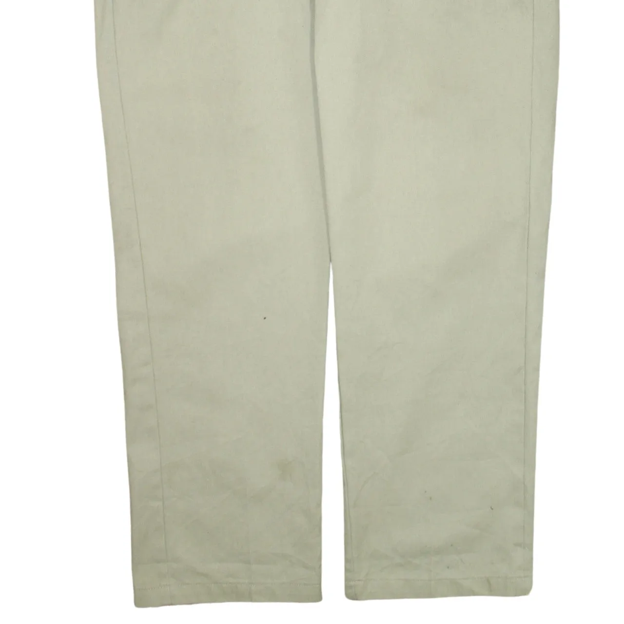 Dickies Beige Cream Trousers Men's 38 Work Chinos Straight Leg Button Pockets Pants sold by Vintage Club product image thumbnail 4