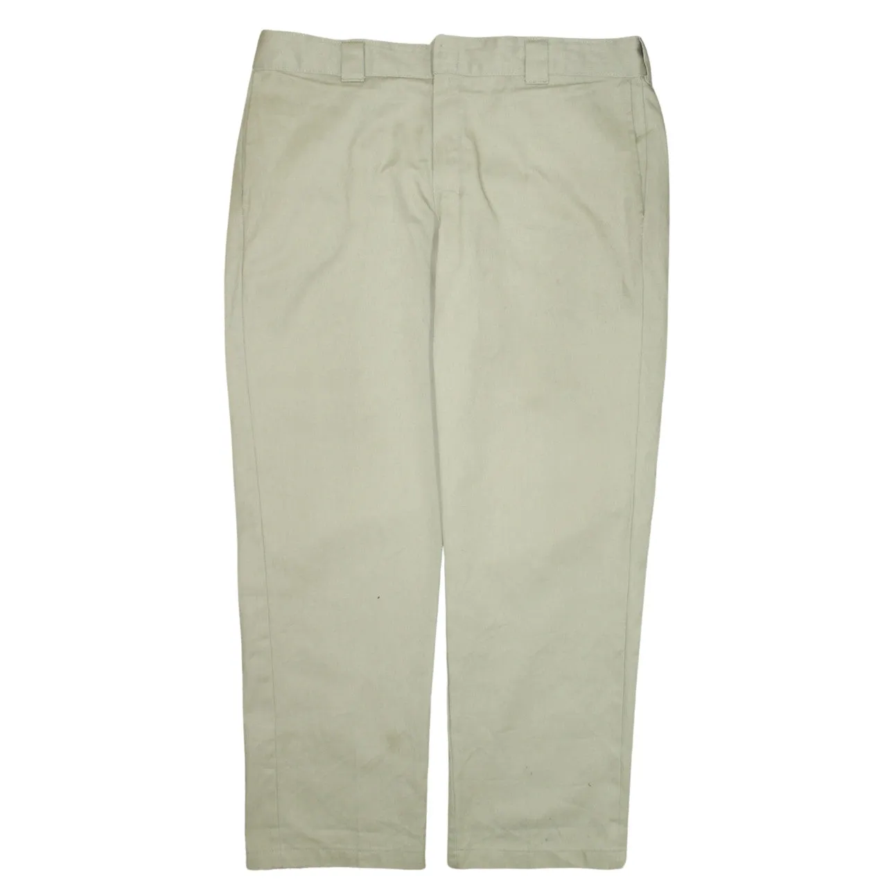 Dickies Beige Cream Trousers Men's 38 Work Chinos Straight Leg Button Pockets Pants sold by Vintage Club product image thumbnail 2