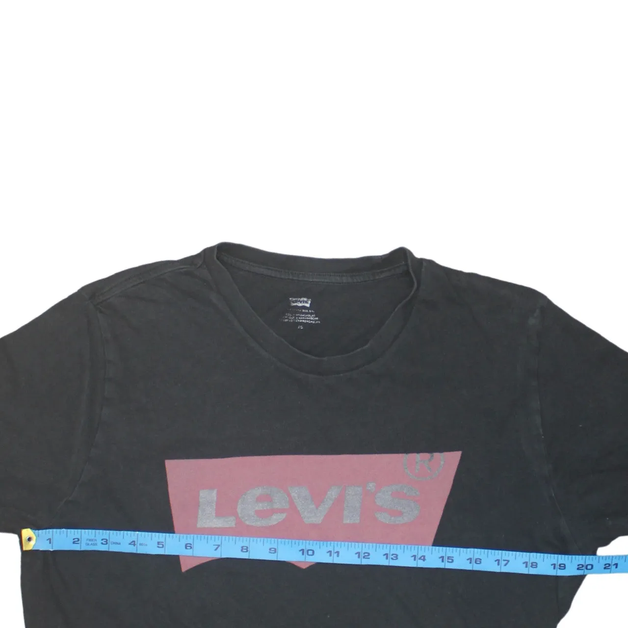 Levi's Black T Shirt Women's Large Printed Batwing Logo Short Sleeve Casual Top sold by Vintage Club product image thumbnail 5