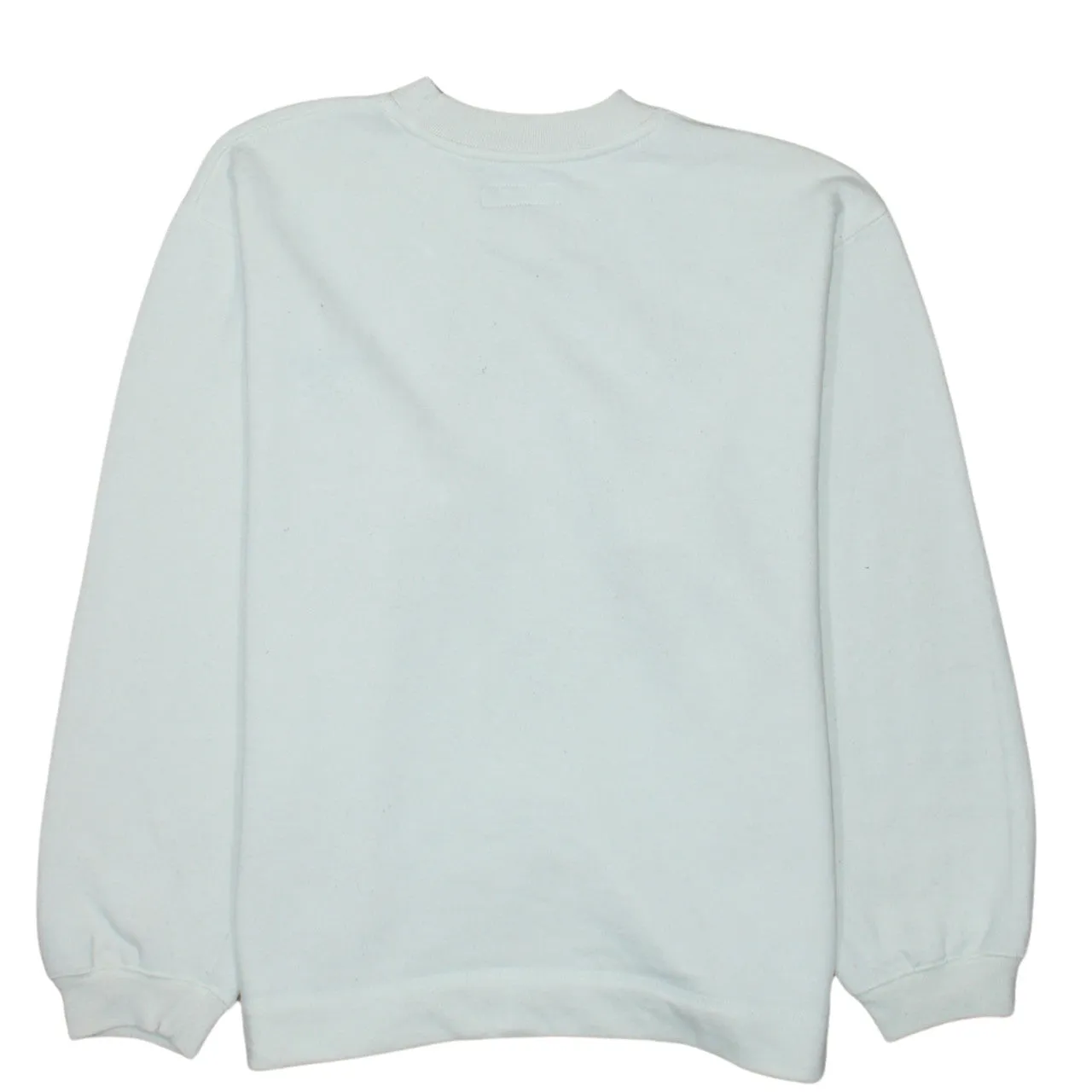 Reebok White Sweatshirt Women's Size 10 Embroidered Logo Ribbed Cuffs Crewneck Pullover sold by Vintage Club product image thumbnail 2