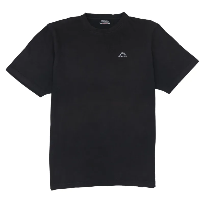 Kappa Black T Shirt Women’s XXLarge Small Embroidered Chest Logo Short Sleeve Casual Top made by Kappa