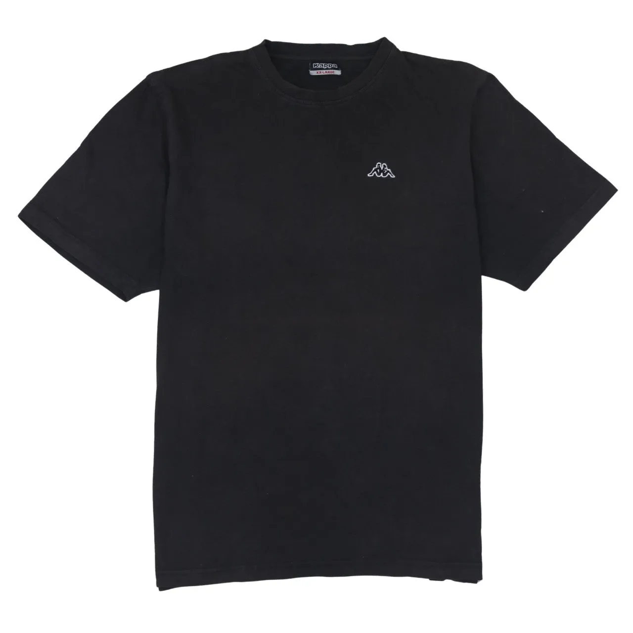 Kappa Black T Shirt Women’s XXLarge Small Embroidered Chest Logo Short Sleeve Casual Top sold by Vintage Club