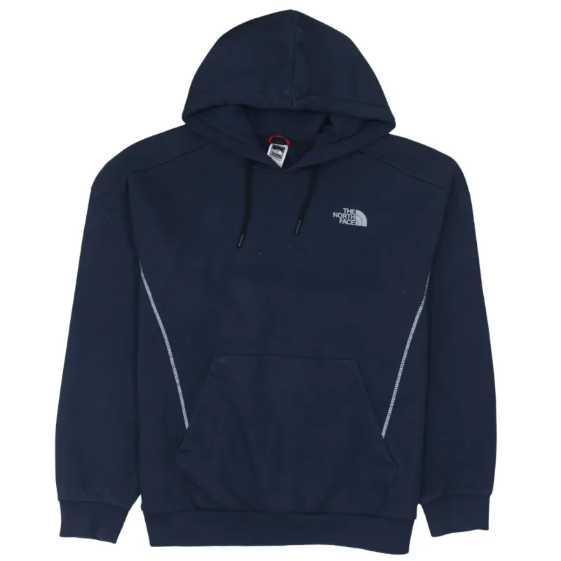 The North Face Navy Blue Hoodie Women's XLarge Printed Logos Fleece Lined Pullover Sweatshirt made by The North Face