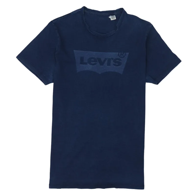 Levi's Navy Blue T Shirt Men's Small Printed Batwing Logo Crewneck Tee Top sold by Vintage Club