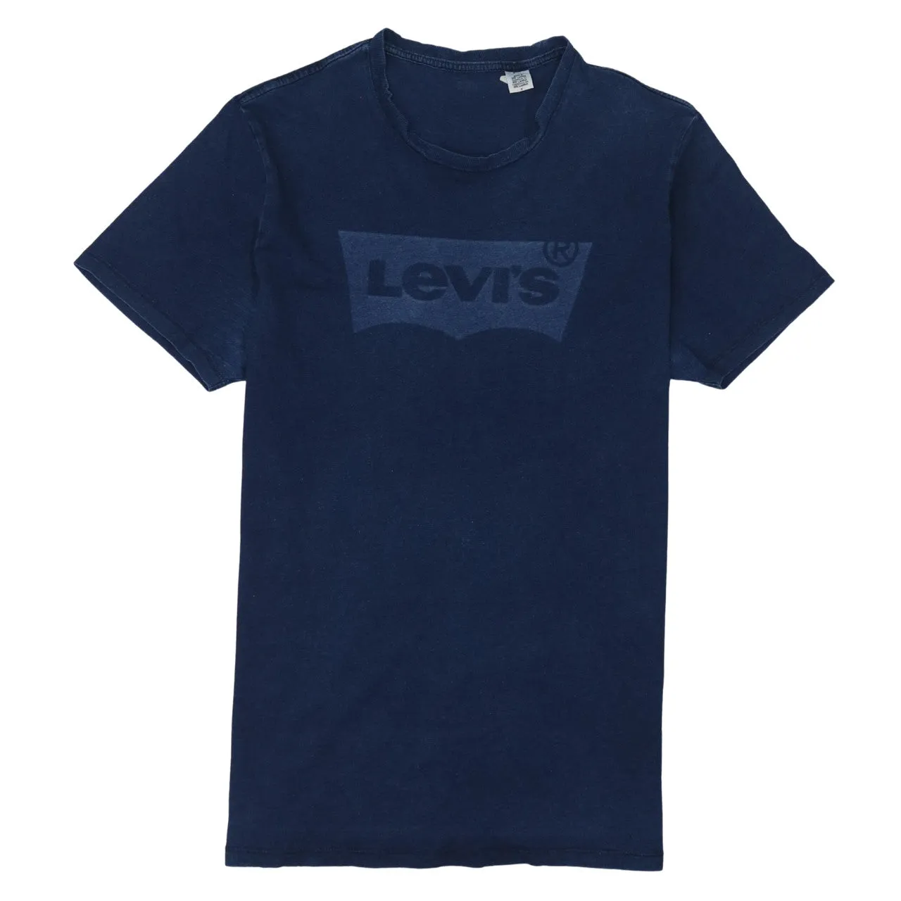 Levi's Navy Blue T Shirt Men's Small Printed Batwing Logo Crewneck Tee Top sold by Vintage Club