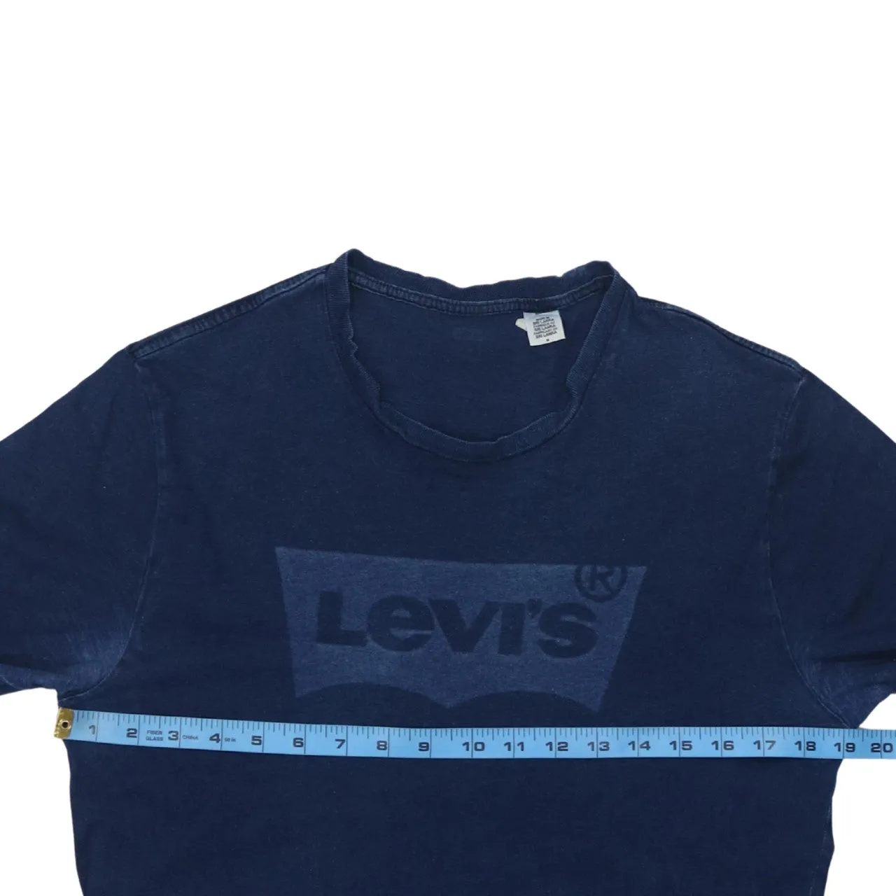 Levi's Navy Blue T Shirt Men's Small Printed Batwing Logo Crewneck Tee Top sold by Vintage Club product image thumbnail 5