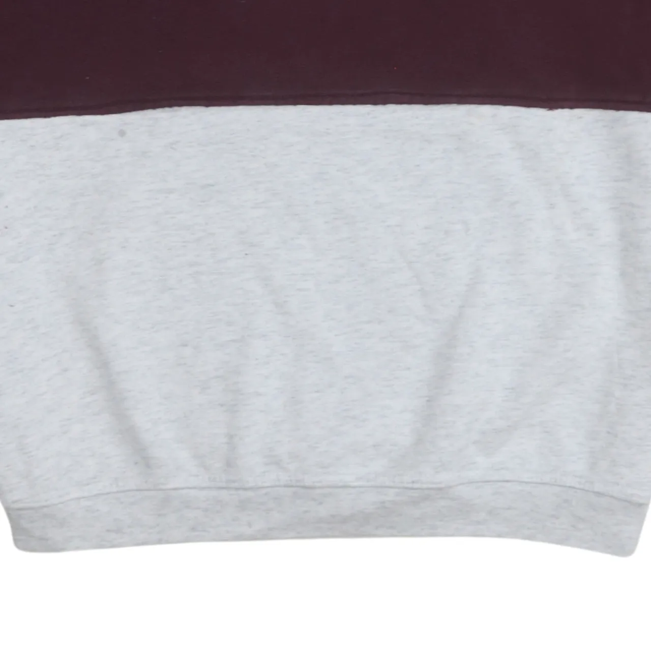 Adidas Burgundy Red Grey Sweatshirt Women’s Medium Trefoil Logo Three Stripe Sleeves Pullover sold by Vintage Club product image thumbnail 4