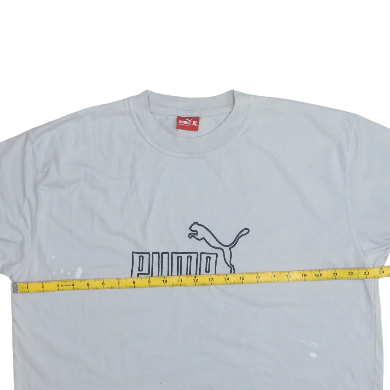 Puma Light Grey T Shirt Men’s XLarge Printed Big Logo Short Sleeve Casual Tee sold by Vintage Club product image thumbnail 5