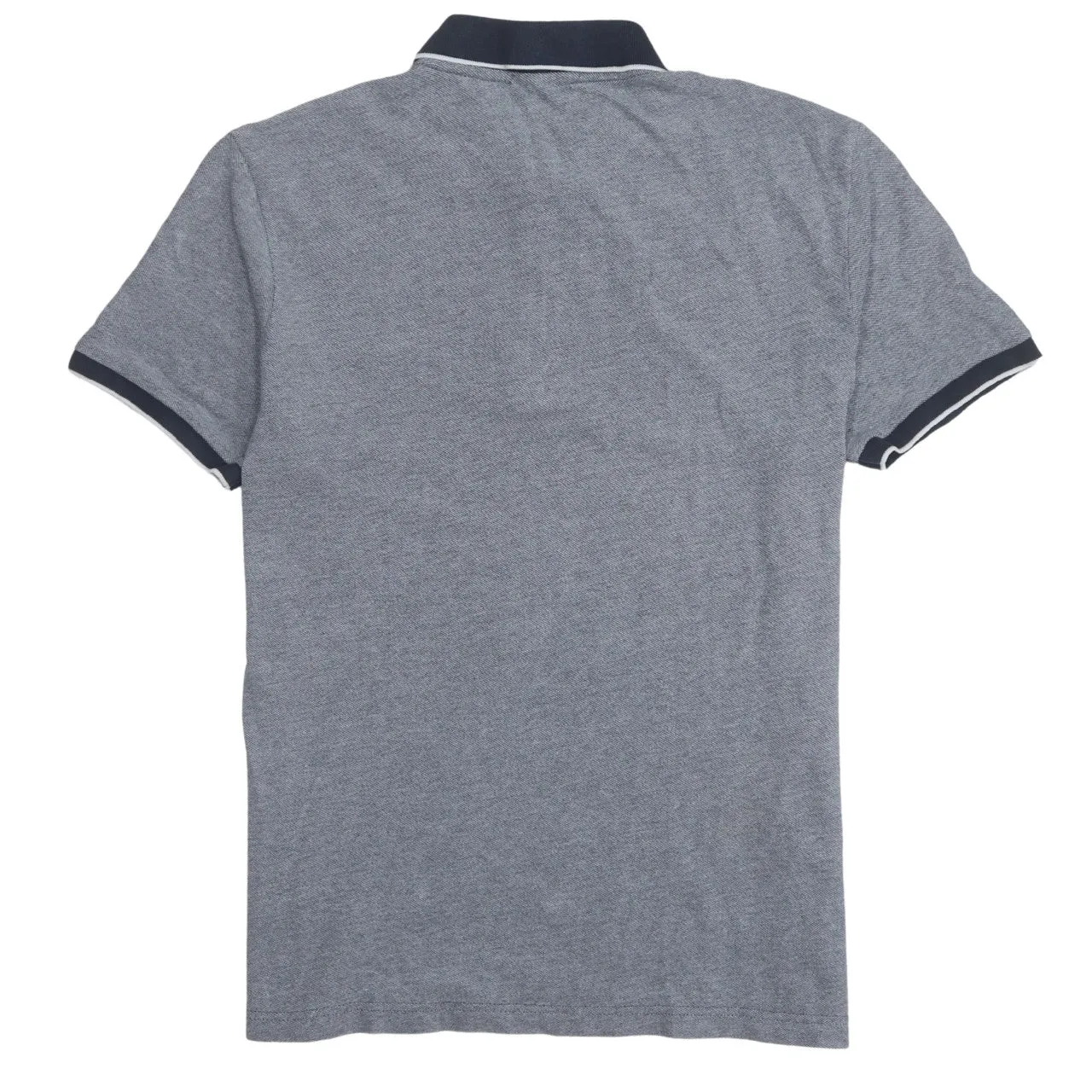 Lacoste Grey Polo Shirt Women’s Medium Zip Neck Contrast Collar Embroidered Logo Top sold by Vintage Club product image thumbnail 2