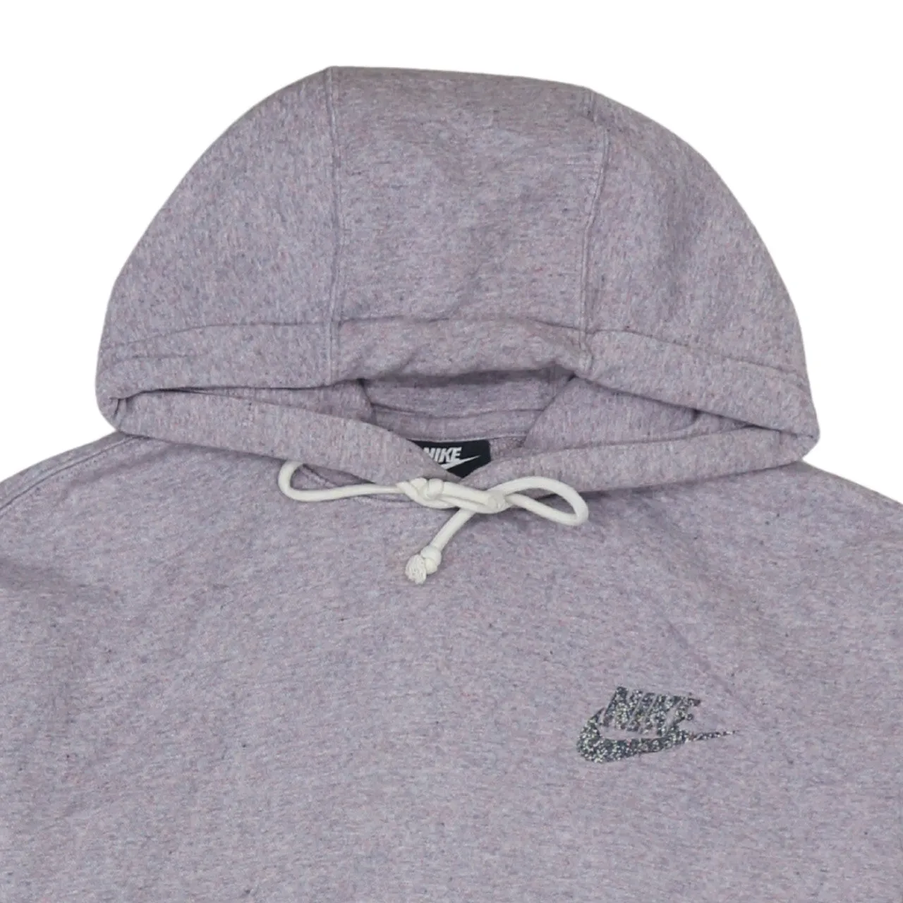 Nike Grey Pullover Hoodie Men's Medium Embroidered Swoosh Logo Front Pocket Sweatshirt sold by Vintage Club product image thumbnail 3